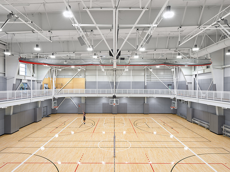 Gymnasium at the SOU Student Recreation Center