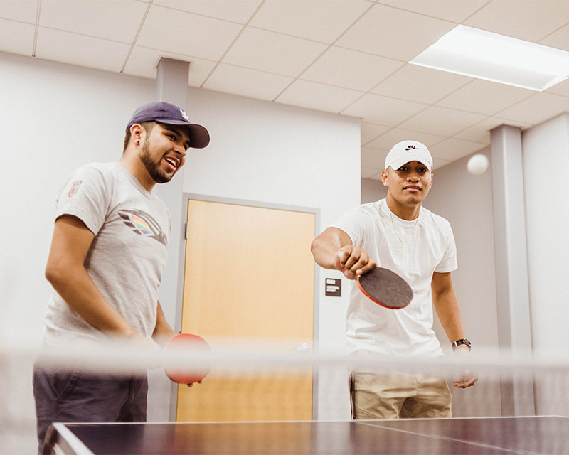 ping pong at the Student Recreation Center